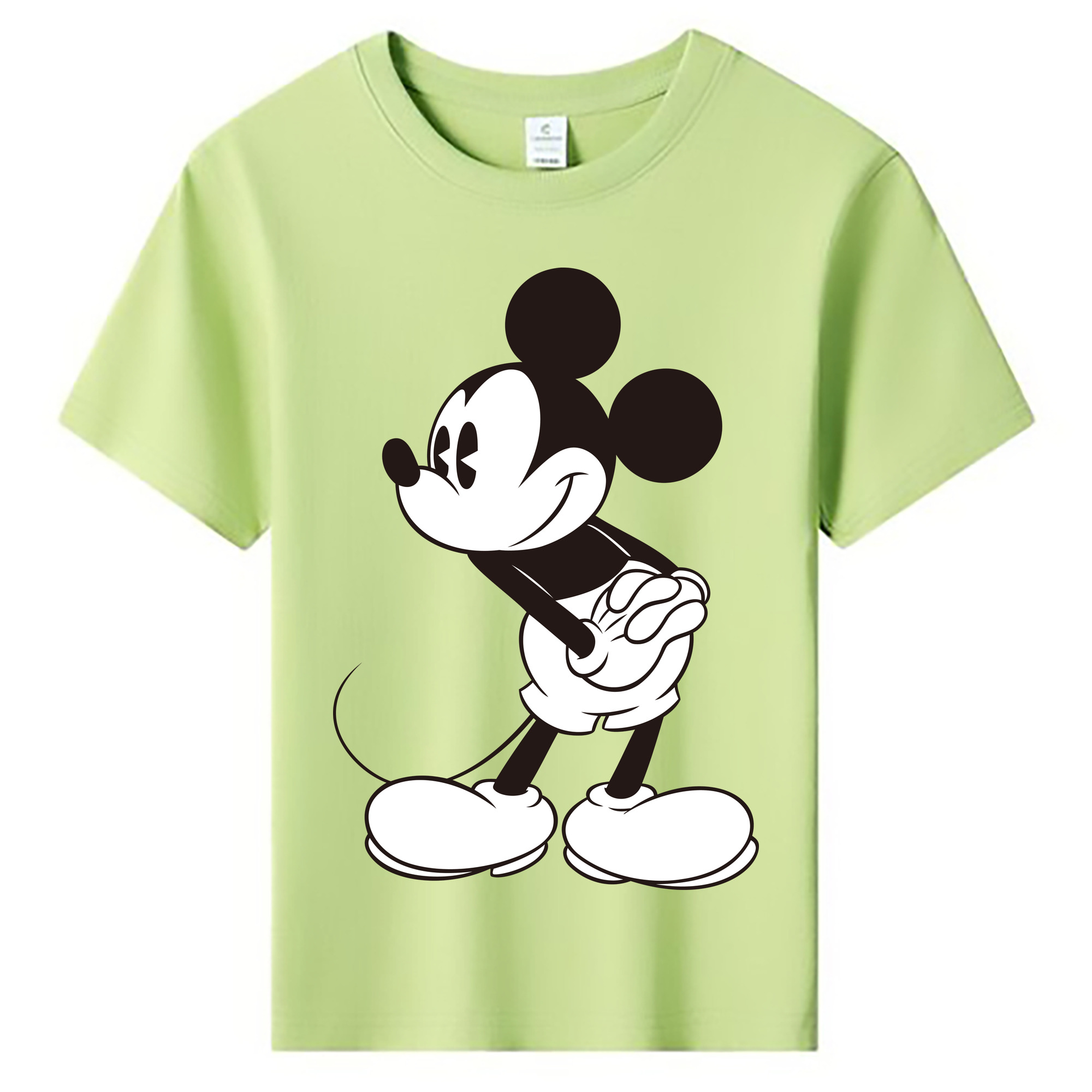 ミッキーマウス Mickey Mouse 綿100％キッズTシャツ（フロントプリント）